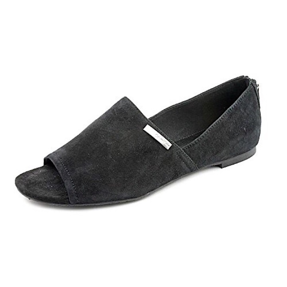 Calvin Klein Eve Black Suede Sandals 9